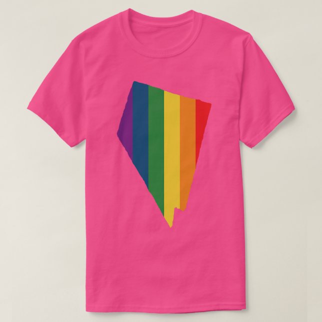Nevada State Rainbow T-Shirt (Design Front)