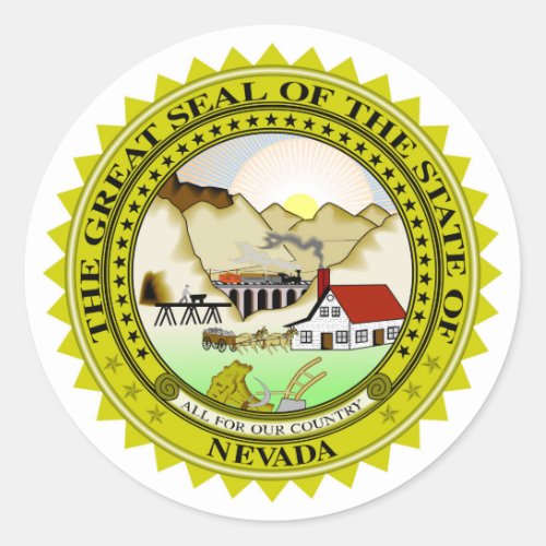 Nevada state seal america republic symbol flag