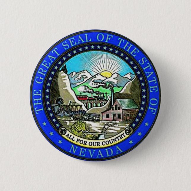 Nevada State Seal Button (Front)