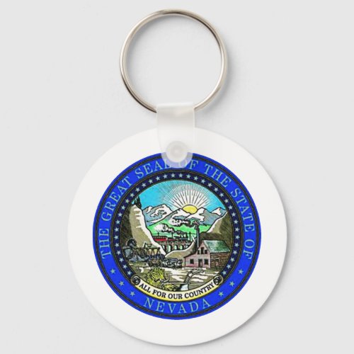 Nevada State Seal Keychain