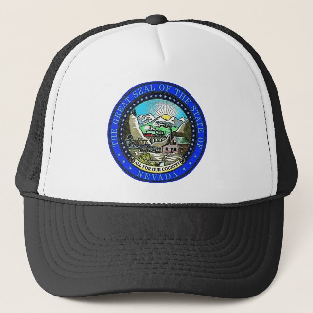Nevada State Seal Trucker Hat (Front)