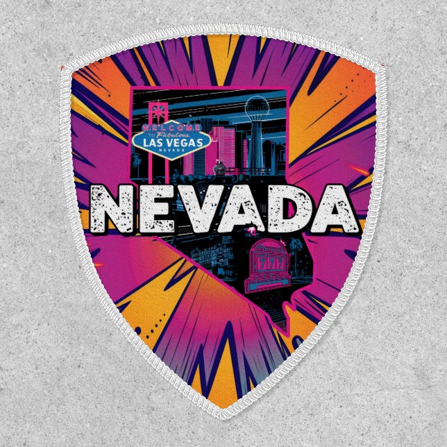Nevada State Travel Badge Patch (Front)
