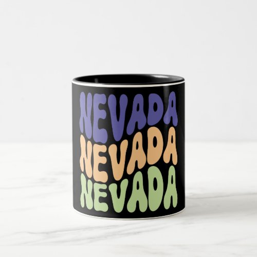 Nevada State USA Retro design Coffee Mugs