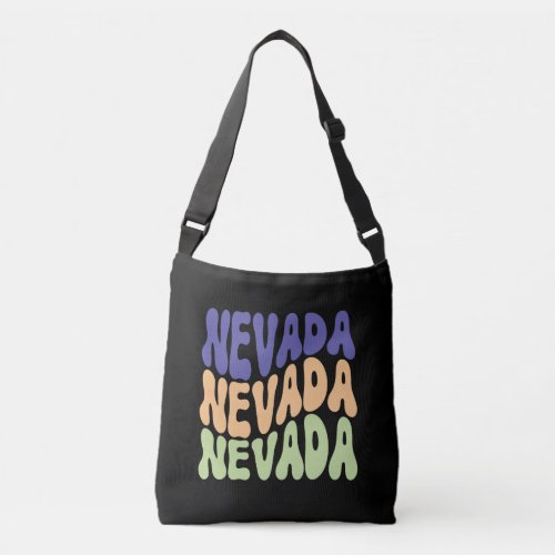 Nevada State USA Retro design Crossbody Bags