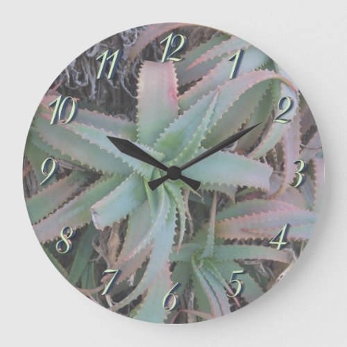 Nevada succulents large clock