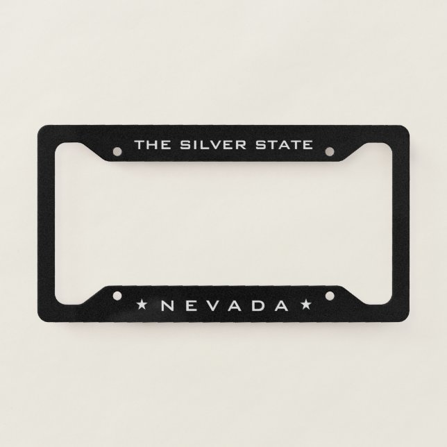 Nevada The Silver State License Plate Frame (Front)