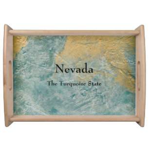 Nevada The Turquoise State Serving Tray