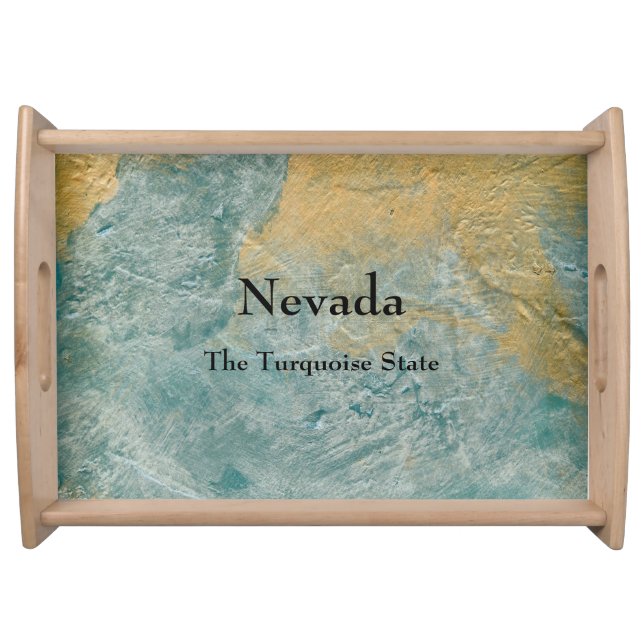 Nevada The Turquoise State Serving Tray (Front)