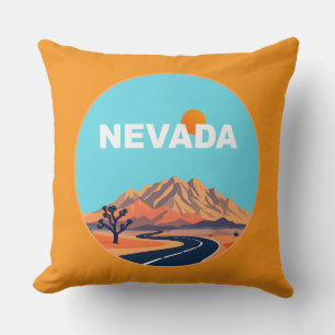 Nevada United States of America Throw Pillow