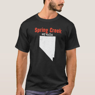Nevada Usa State America Travel Nevadan Spring Cre T-Shirt