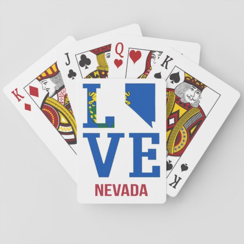 Nevada USA state love Playing Cards