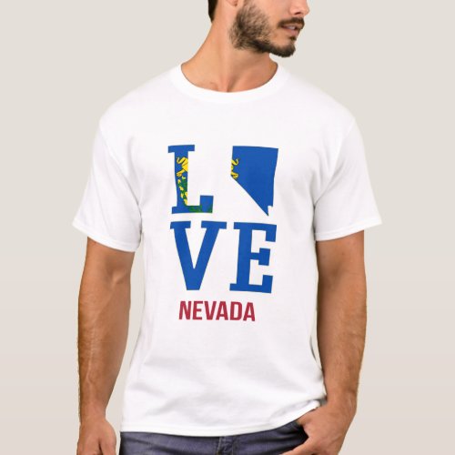 Nevada USA state love T_Shirt