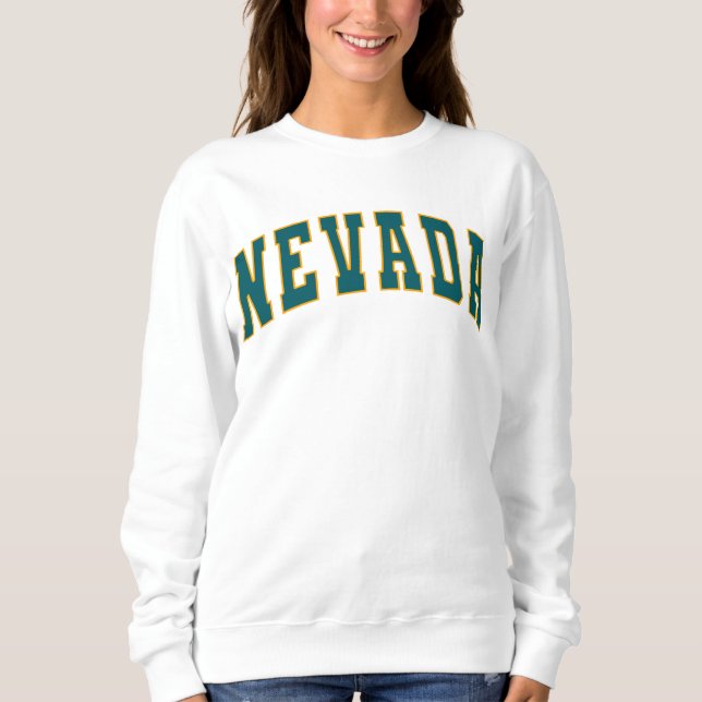 Nevada Vintage College Style Sweatshirt (Front)