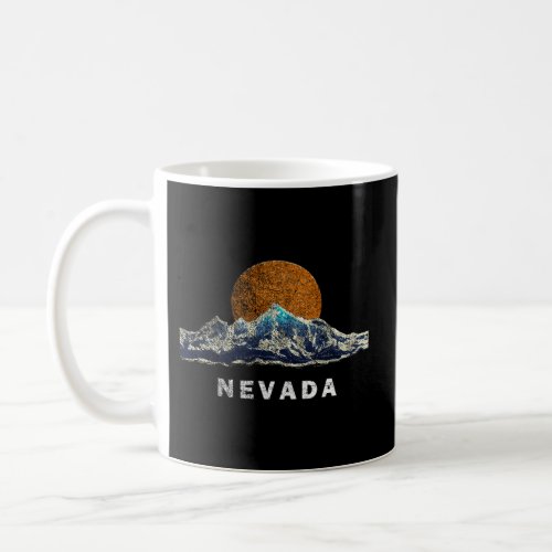 Nevada With Mountain Sunset Scenery Coffee Mug