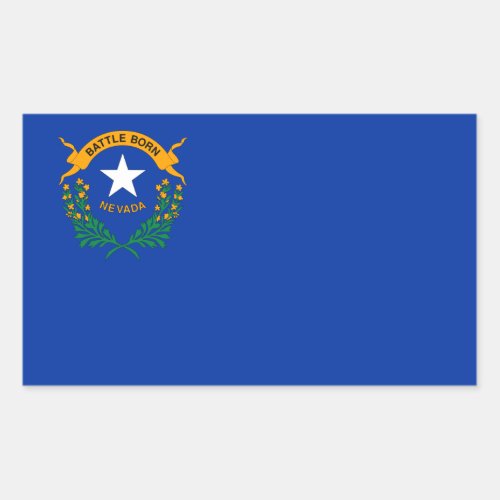 Nevadan Flag Flag of Nevada Rectangular Sticker