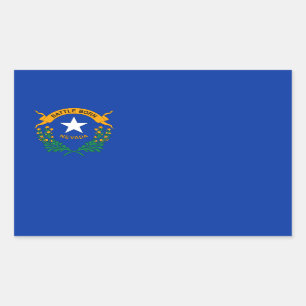 Nevadan Flag, Flag of Nevada Rectangular Sticker