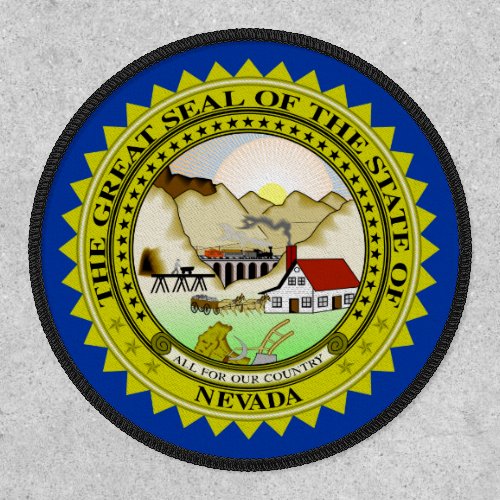 Nevadan Seal Seal of Nevada Patch