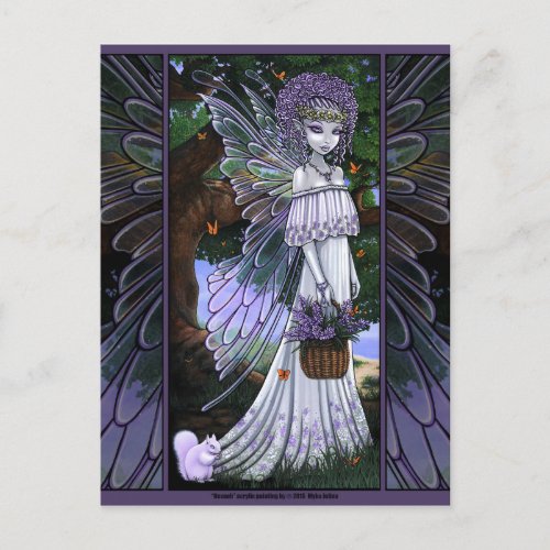 Nevaeh Lavender Spring Fairy Postcard
