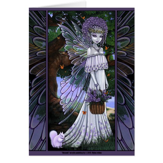 Nevaeh Lavender Spring Flower Fairy Cards (Front)
