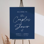 NEVE Couples Shower Welcome Sign 18x24 Foam Board<br><div class="desc">The Neve Collection employs a rich navy color that perfectly blends clean sophistication with modern flair.  It's designed with a modern script font that exudes style and elegance. Each product in the collection is thoughtfully crafted to showcase a look that is both timeless and on-trend.</div>
