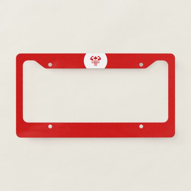 Never 51 Canada Strong License Plate Frame (Front)