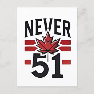 Never 51st Funny Canada is not Fot Sale Postcard