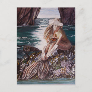 Never A Bride Mermaid Postcard