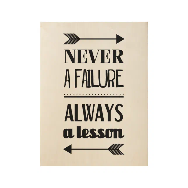 Never A Failure Always A Lesson Deutsch Never a failure always a lesson inspiration poster | Zazzle