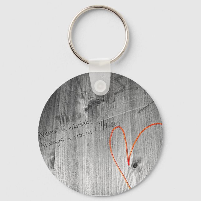 Never a Mistake Keychain (Front)