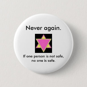 Never again. button