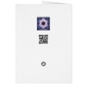 Never Again Fractal Star Of David Cards (Back)