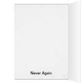 Never Again Fractal Star Of David Cards (Inside (Left))