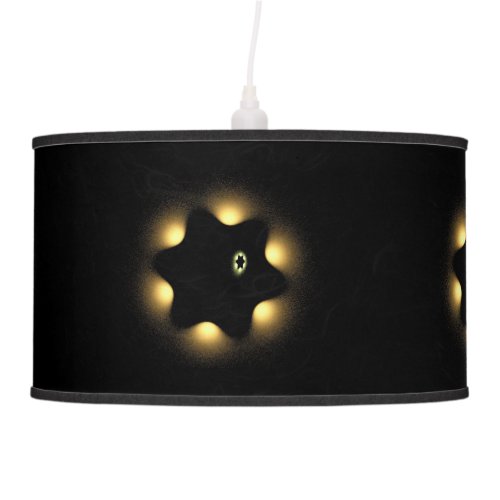 Never Again Fractal Star Of David Hanging Lamp