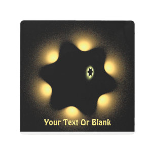 Never Again Fractal Star Of David Metal Print