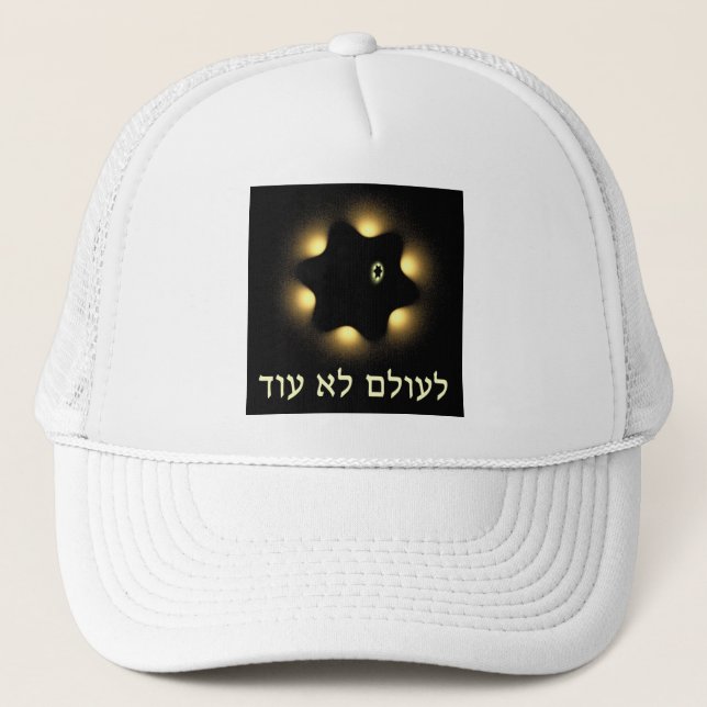 Never Again Fractal Star Of David Trucker Hat (Front)