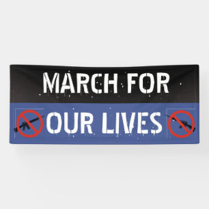 Never Again Fun Reform March for our Lives Banner