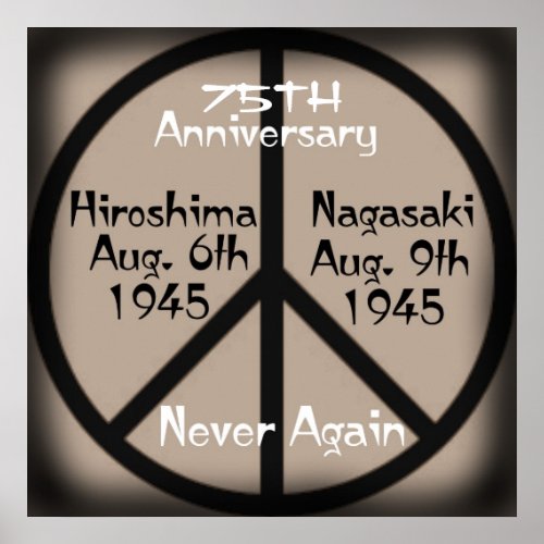 Never Again_HiroshimaNagasaki Anniversary Poster