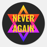 NEVER AGAIN Holocaust YOM HASHOAH