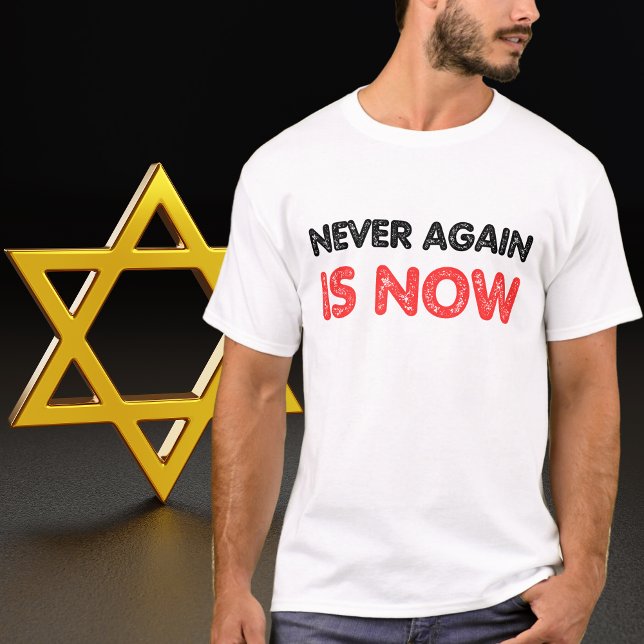 Never Again is Now, Stand with Israel T-Shirt (Creator Uploaded)