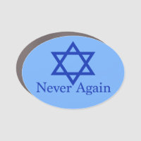 Never Again Jewish Holocaust Remembrance Blue