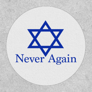 Never Again Jewish Holocaust Remembrance Patch