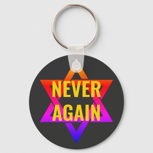 NEVER AGAIN KEYCHAIN