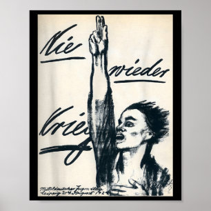 Never Again War (nie Wieder Krieg) By Kathe Kollwi Poster