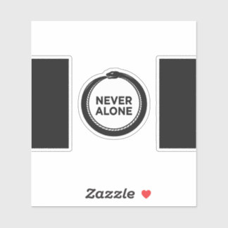 Never Alone — Ouroboros Window Decal (Black Vinyl)