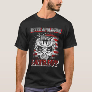 Never apologize for being a Patriot veteran shirt