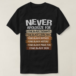🖤 Never Apologize for Your Black Thoughts T-Shirt