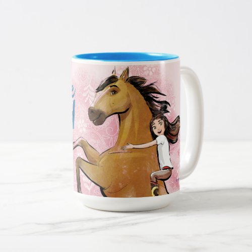 Never Be Tamed Spirit  Lucky Watercolor Art Two_Tone Coffee Mug