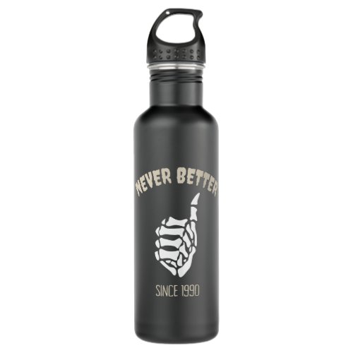 Never Better Thumbs Up Skeleton Design Stainless Steel Water Bottle