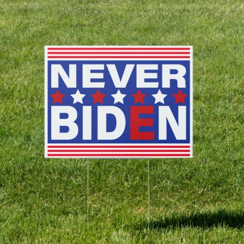 Never Biden _  Anti_Biden  Sign