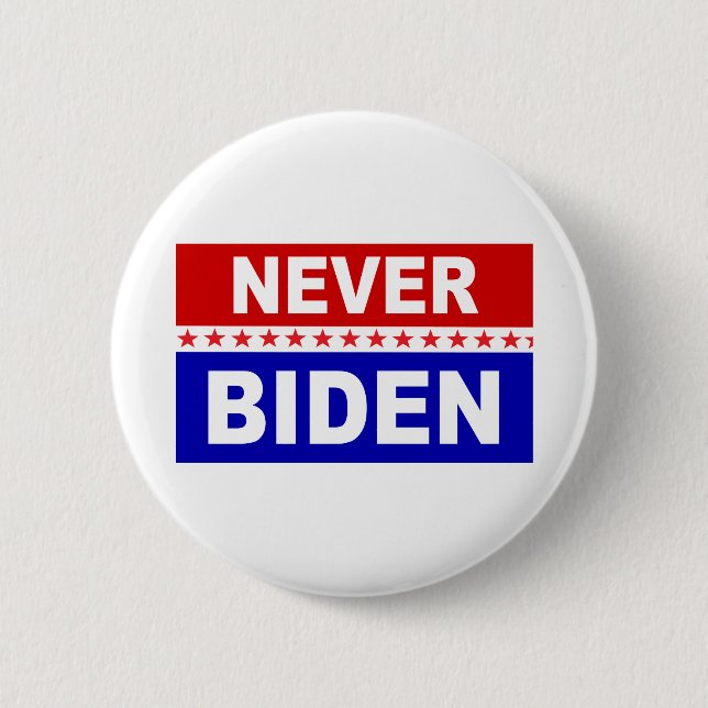 Never Biden Button (Front)